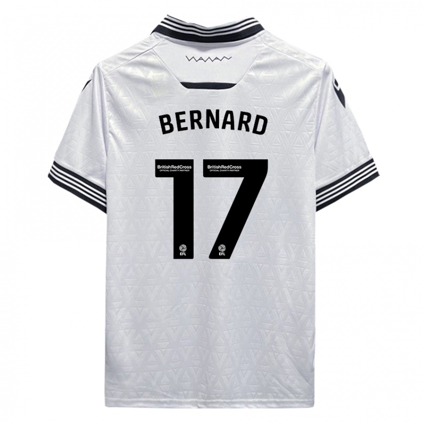 Børn Di'shon Bernard #17 Hvid Udebane Spillertrøjer 2023/24 Trøje T-Shirt