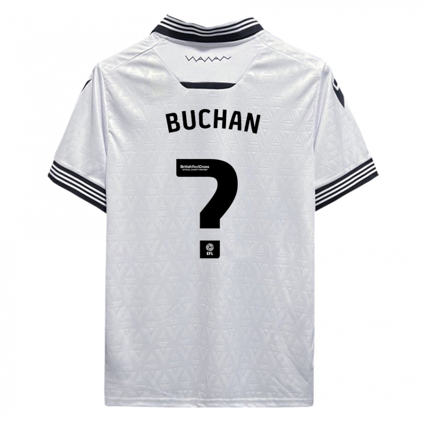 Børn Jay Buchan #0 Hvid Udebane Spillertrøjer 2023/24 Trøje T-Shirt