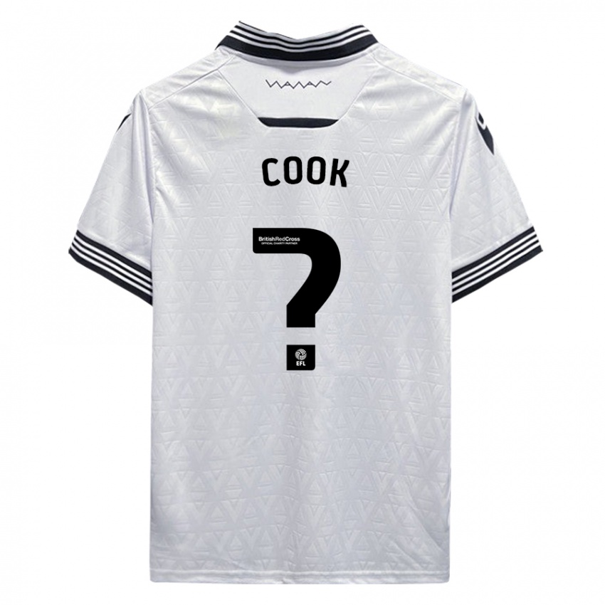 Børn Luke Cook #0 Hvid Udebane Spillertrøjer 2023/24 Trøje T-Shirt