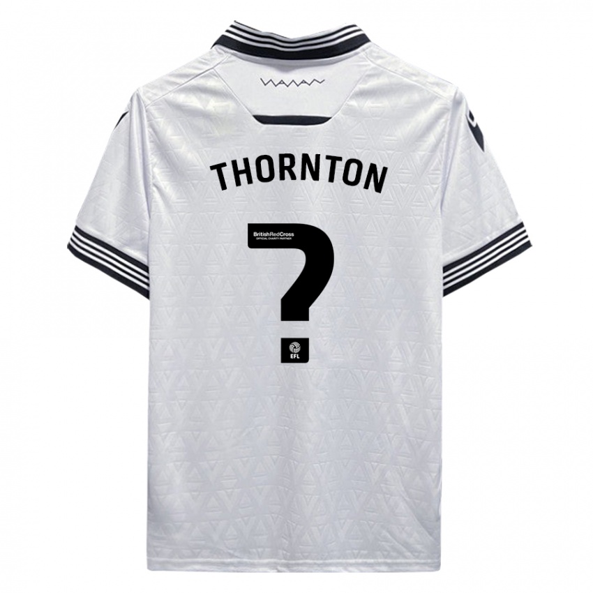 Børn Jarvis Thornton #0 Hvid Udebane Spillertrøjer 2023/24 Trøje T-Shirt