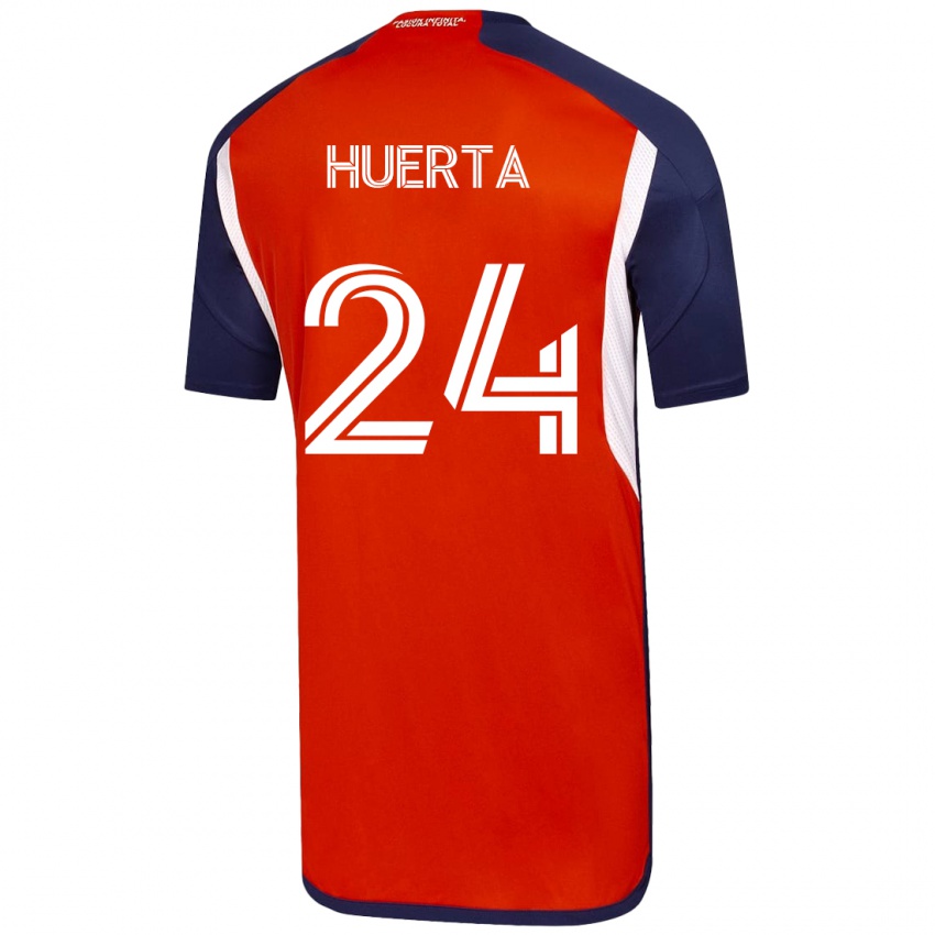 Børn Renato Huerta #24 Hvid Udebane Spillertrøjer 2023/24 Trøje T-Shirt