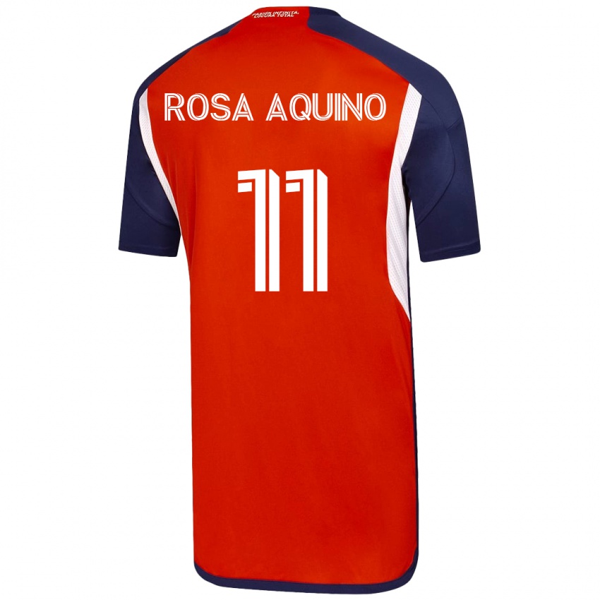 Børn Rosa Aquino #11 Hvid Udebane Spillertrøjer 2023/24 Trøje T-Shirt