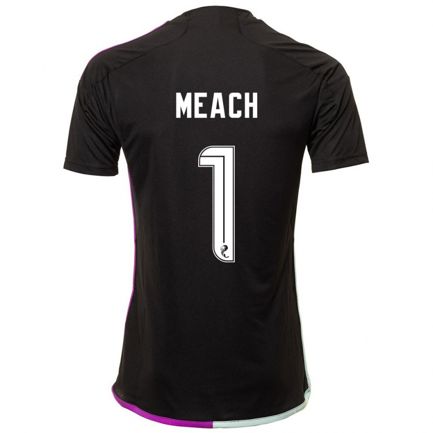 Børn Aaliyah-Jay Meach #1 Sort Udebane Spillertrøjer 2023/24 Trøje T-Shirt