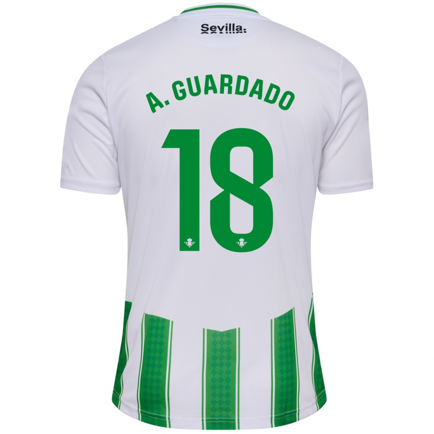 Mænd Andres Guardado #18 Hvid Hjemmebane Spillertrøjer 2023/24 Trøje T-Shirt