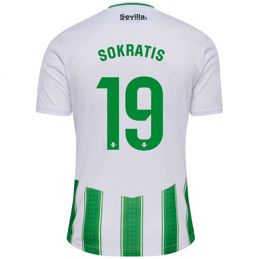Mænd Sokratis Papastathopoulos #19 Hvid Hjemmebane Spillertrøjer 2023/24 Trøje T-Shirt