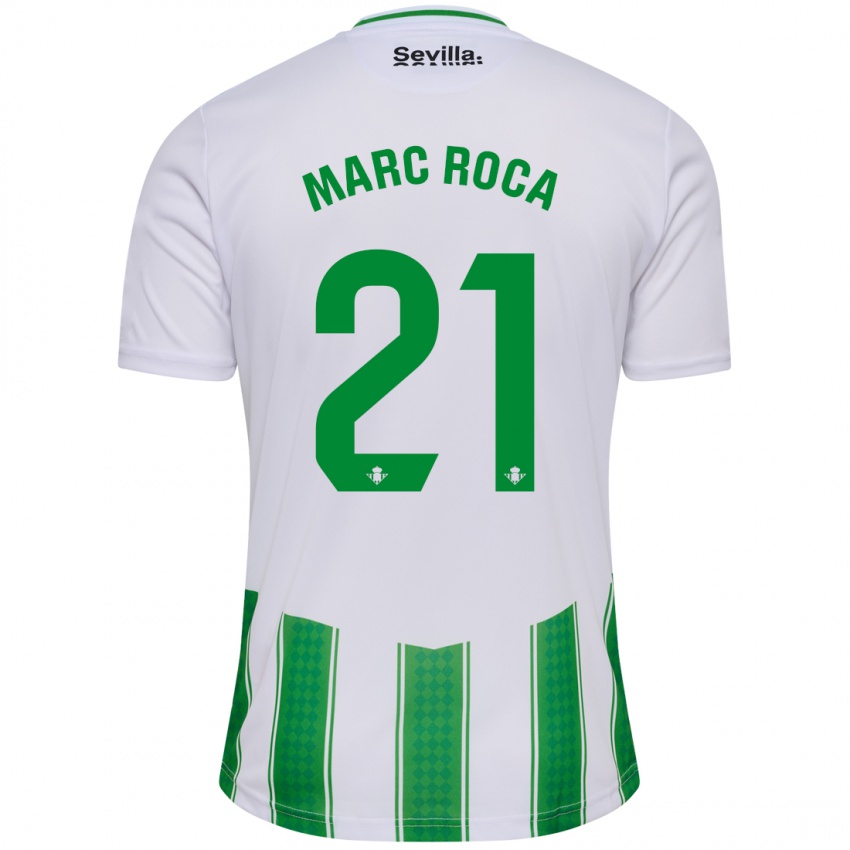 Mænd Marc Roca #21 Hvid Hjemmebane Spillertrøjer 2023/24 Trøje T-Shirt