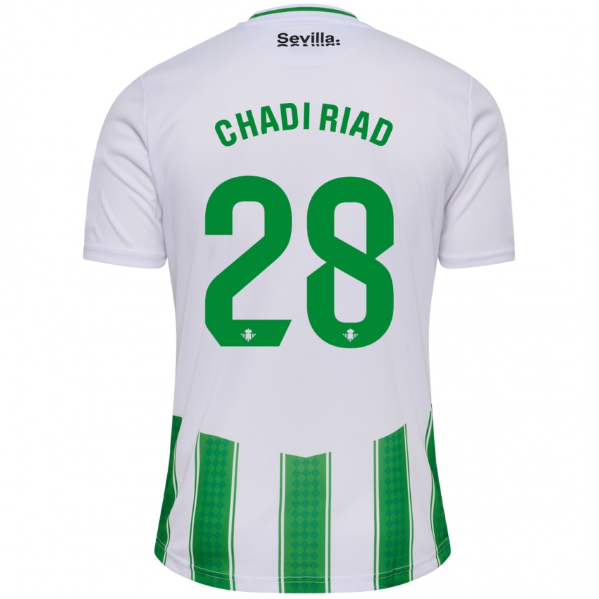 Mænd Chadi Riad #28 Hvid Hjemmebane Spillertrøjer 2023/24 Trøje T-Shirt