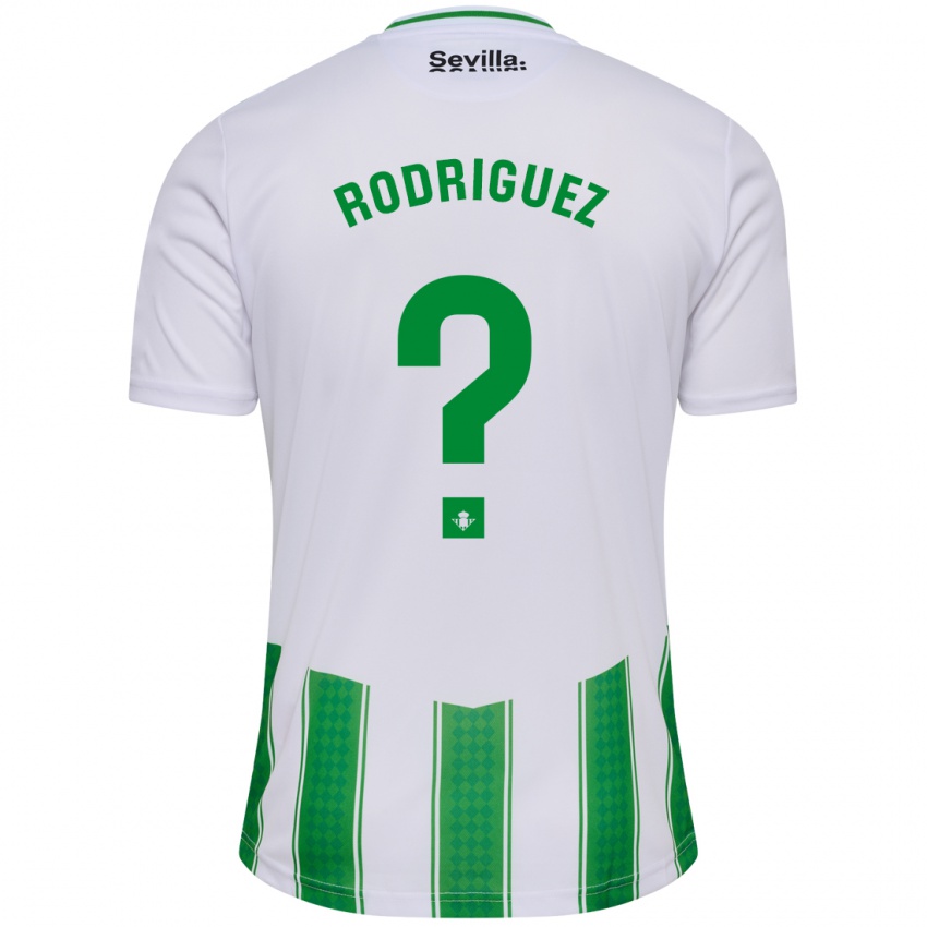 Mænd Jesús Rodriguez #0 Hvid Hjemmebane Spillertrøjer 2023/24 Trøje T-Shirt