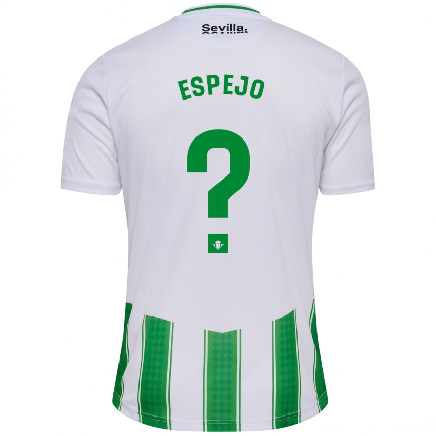 Mænd Jesús Espejo #0 Hvid Hjemmebane Spillertrøjer 2023/24 Trøje T-Shirt