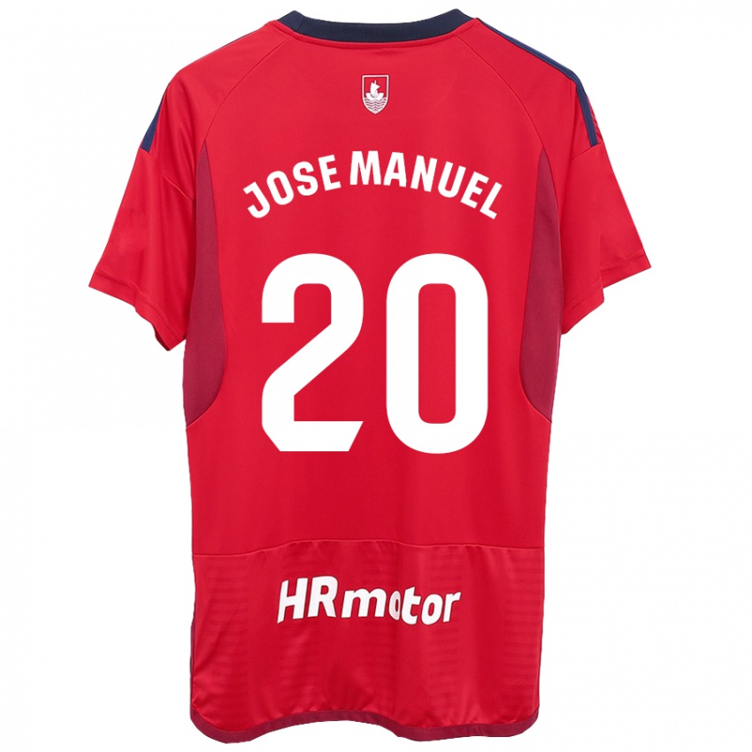 Mænd José Manuel Arnáiz #20 Rød Hjemmebane Spillertrøjer 2023/24 Trøje T-Shirt