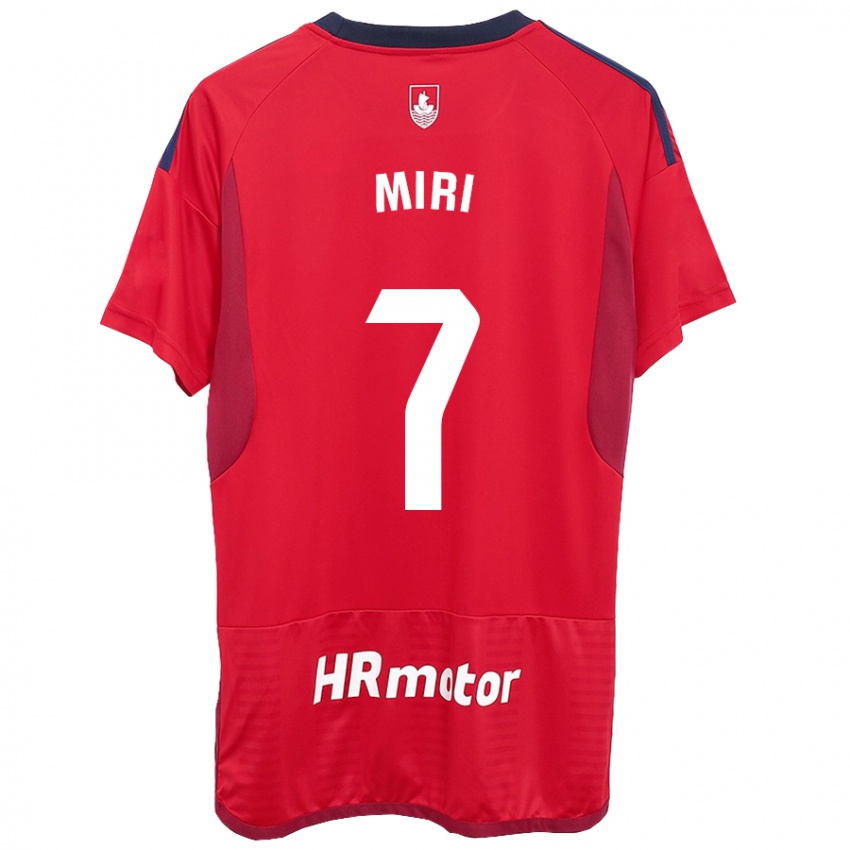 Mænd Miriam Rivas Pinto #7 Rød Hjemmebane Spillertrøjer 2023/24 Trøje T-Shirt