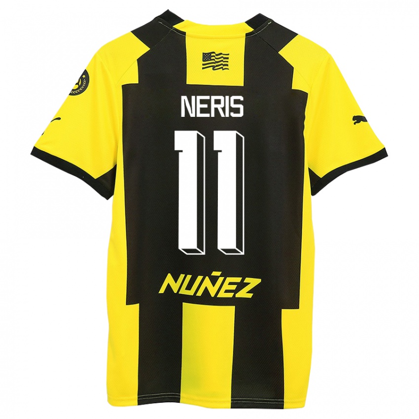 Mænd José Neris #11 Gul Sort Hjemmebane Spillertrøjer 2023/24 Trøje T-Shirt