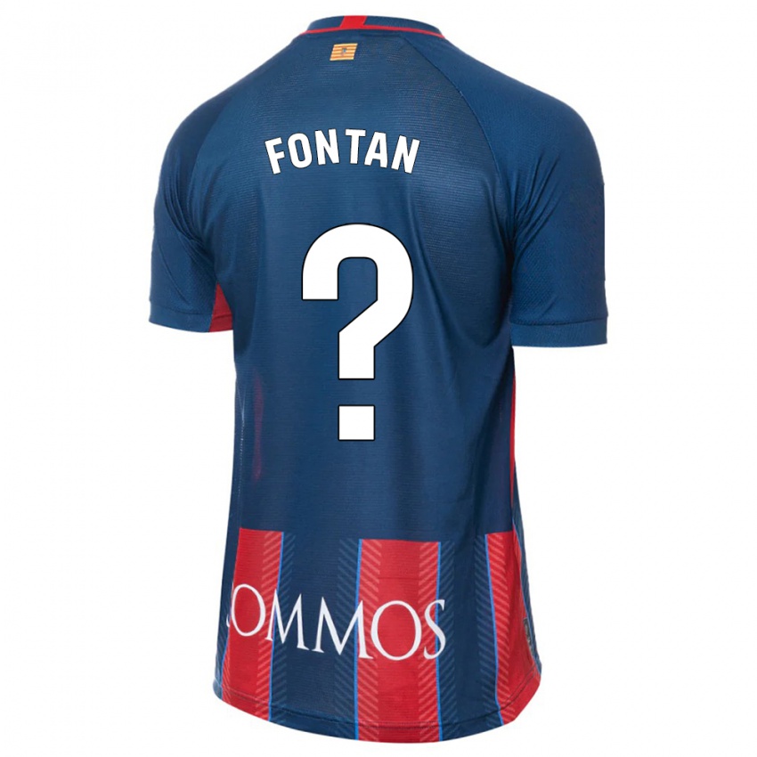 Mænd Nico Fontán #0 Flåde Hjemmebane Spillertrøjer 2023/24 Trøje T-Shirt