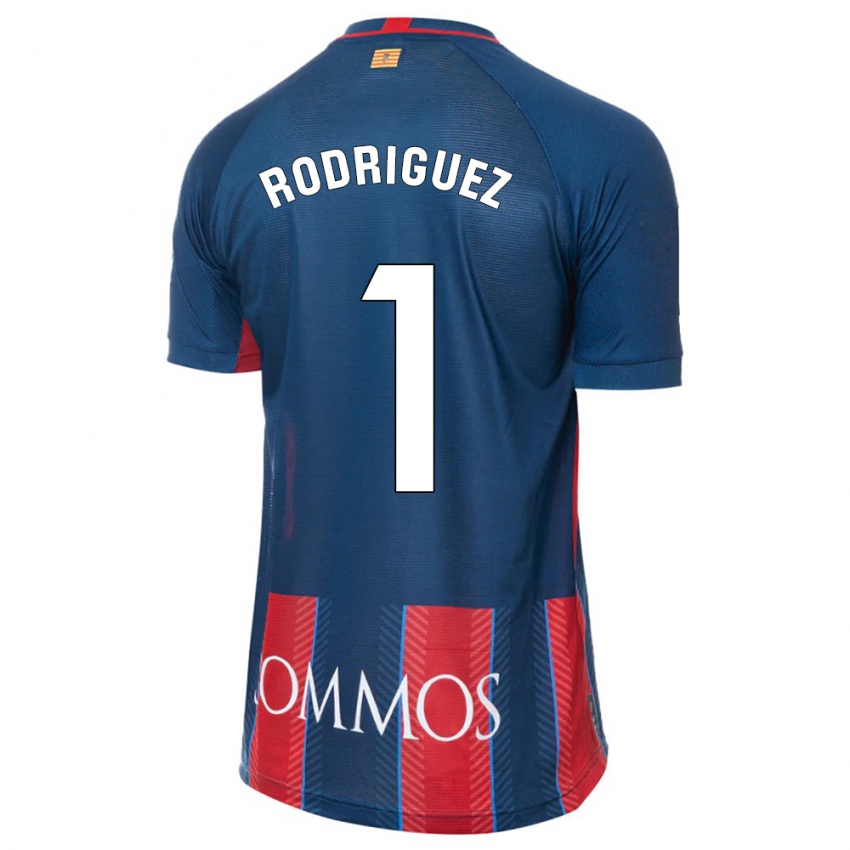 Mænd Nuria Rodríguez #1 Flåde Hjemmebane Spillertrøjer 2023/24 Trøje T-Shirt