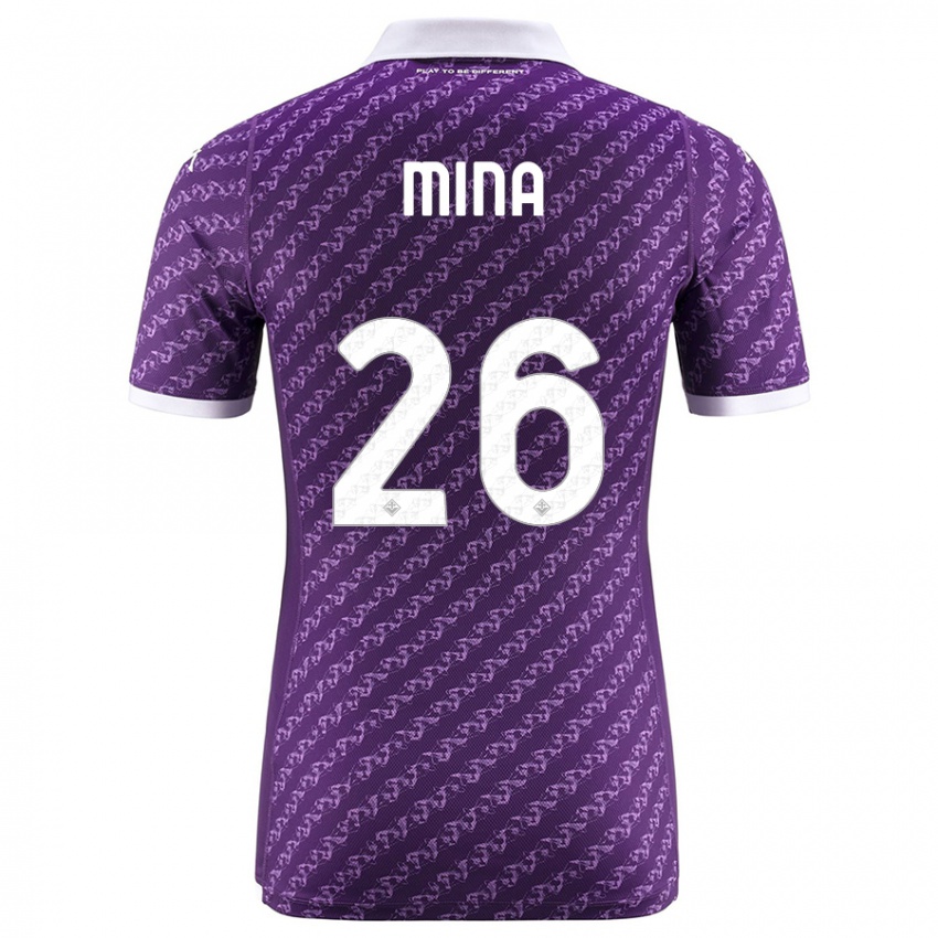 Mænd Yerry Mina #26 Viol Hjemmebane Spillertrøjer 2023/24 Trøje T-Shirt