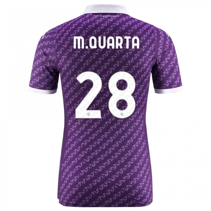Mænd Lucas Martinez Quarta #28 Viol Hjemmebane Spillertrøjer 2023/24 Trøje T-Shirt