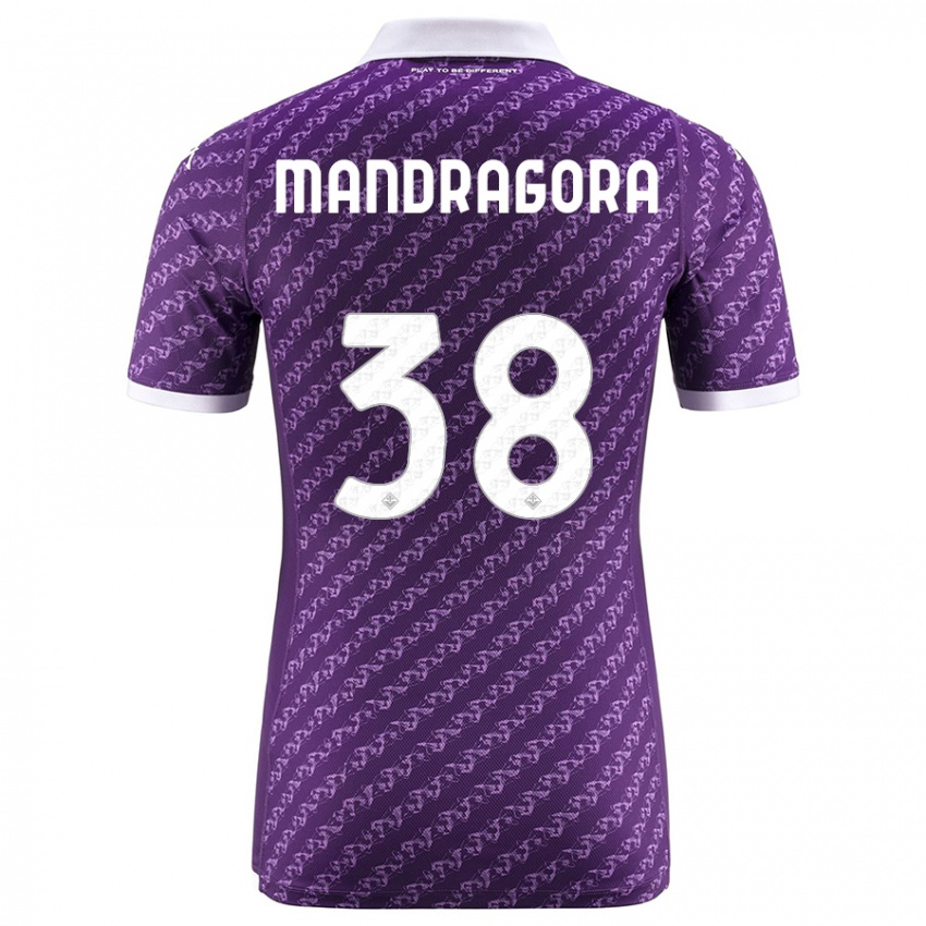 Mænd Rolando Mandragora #38 Viol Hjemmebane Spillertrøjer 2023/24 Trøje T-Shirt