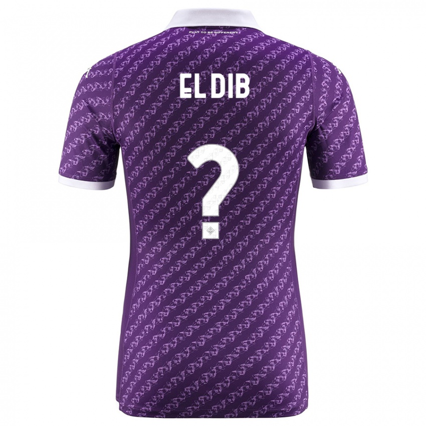 Mænd Karim El Dib #0 Viol Hjemmebane Spillertrøjer 2023/24 Trøje T-Shirt