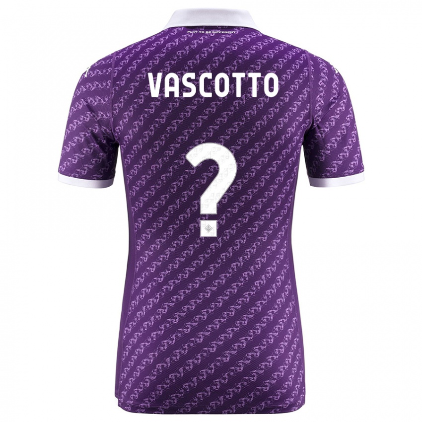 Mænd Edoardo Vascotto #0 Viol Hjemmebane Spillertrøjer 2023/24 Trøje T-Shirt
