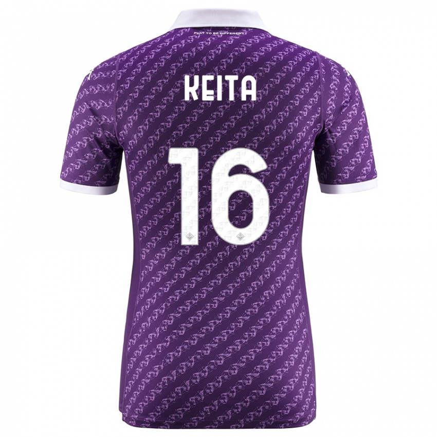 Mænd Bala Keita #16 Viol Hjemmebane Spillertrøjer 2023/24 Trøje T-Shirt