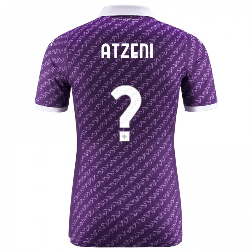 Mænd Davide Atzeni #0 Viol Hjemmebane Spillertrøjer 2023/24 Trøje T-Shirt