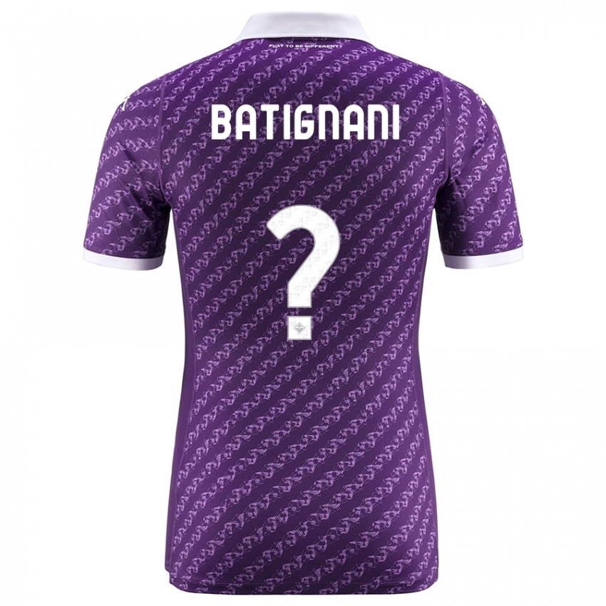 Mænd Francesco Batignani #0 Viol Hjemmebane Spillertrøjer 2023/24 Trøje T-Shirt