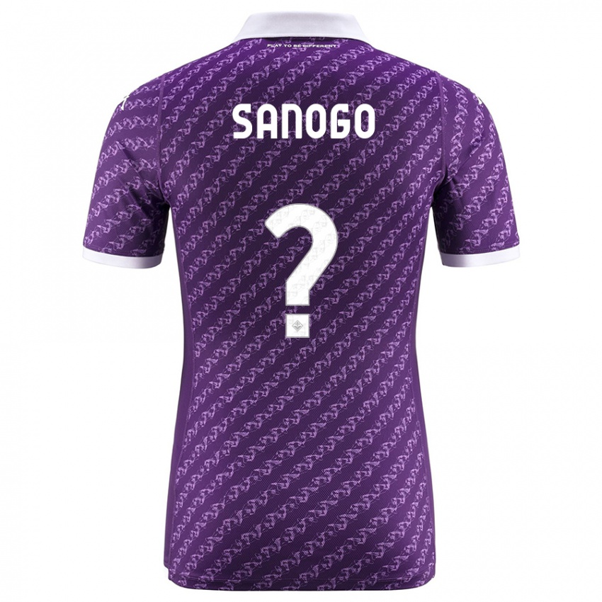 Mænd Bassidy Sanogo #0 Viol Hjemmebane Spillertrøjer 2023/24 Trøje T-Shirt