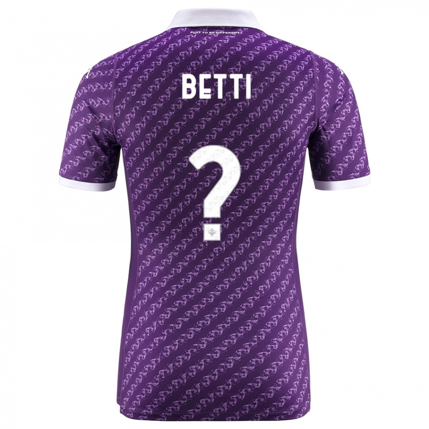 Mænd Tiziano Betti #0 Viol Hjemmebane Spillertrøjer 2023/24 Trøje T-Shirt