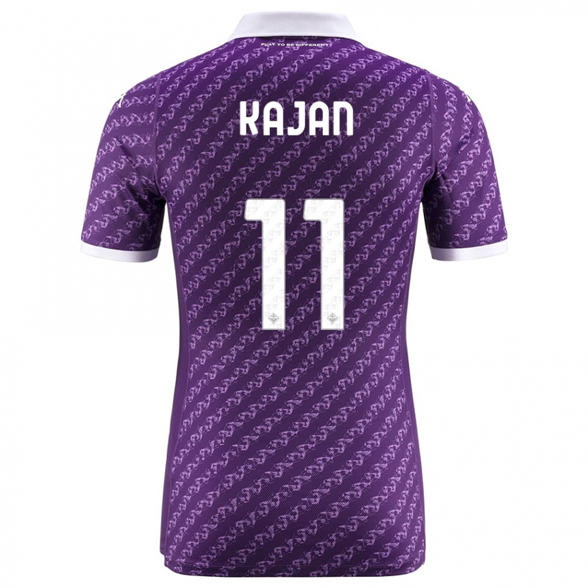 Mænd Zsanett Kaján #11 Viol Hjemmebane Spillertrøjer 2023/24 Trøje T-Shirt