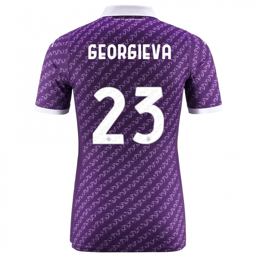 Mænd Marina Georgieva #23 Viol Hjemmebane Spillertrøjer 2023/24 Trøje T-Shirt