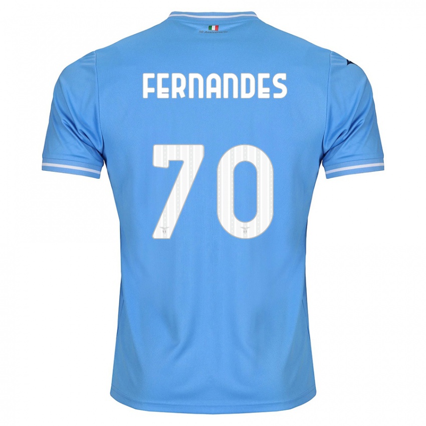 Mænd Saná Fernandes #70 Blå Hjemmebane Spillertrøjer 2023/24 Trøje T-Shirt