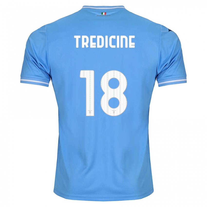 Mænd Manuel Tredicine #18 Blå Hjemmebane Spillertrøjer 2023/24 Trøje T-Shirt