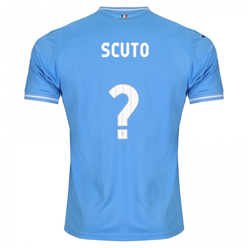 Mænd Leonardo Scuto #0 Blå Hjemmebane Spillertrøjer 2023/24 Trøje T-Shirt