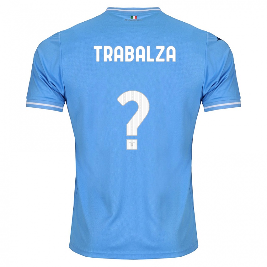 Mænd Alessandro Trabalza #0 Blå Hjemmebane Spillertrøjer 2023/24 Trøje T-Shirt