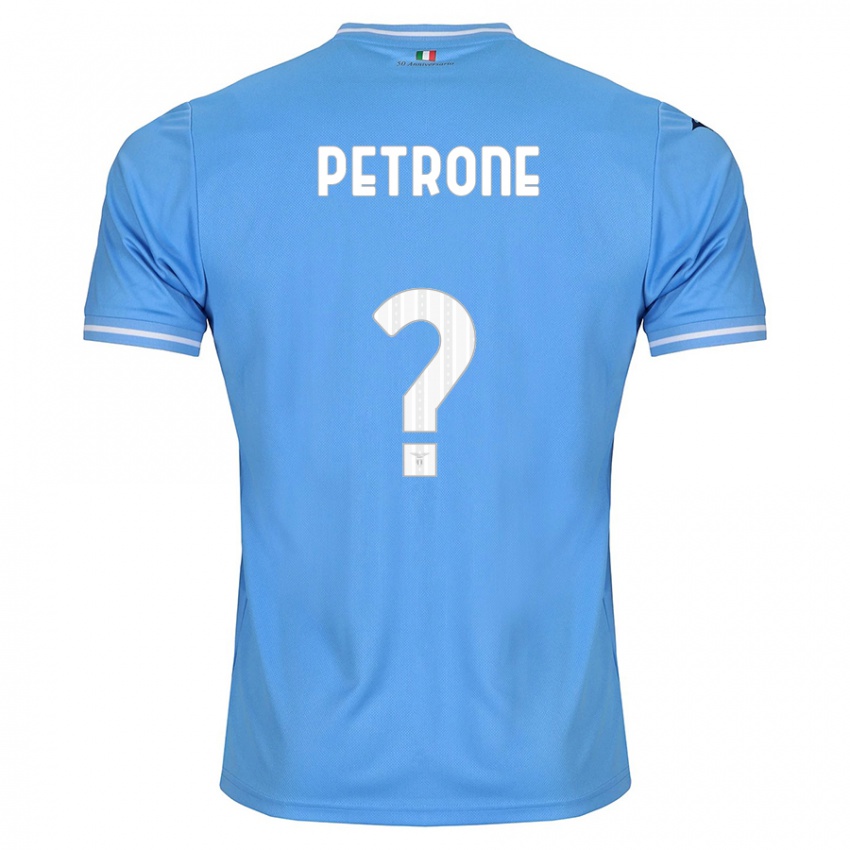 Mænd Pierfrancesco Petrone #0 Blå Hjemmebane Spillertrøjer 2023/24 Trøje T-Shirt