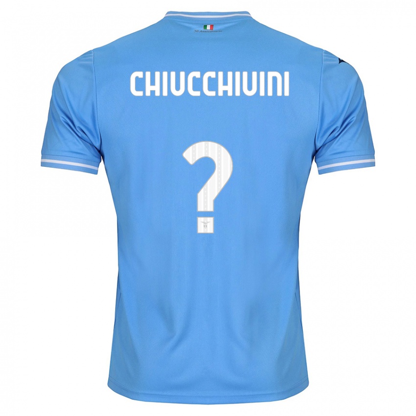 Mænd Lorenzo Chiucchiuini #0 Blå Hjemmebane Spillertrøjer 2023/24 Trøje T-Shirt