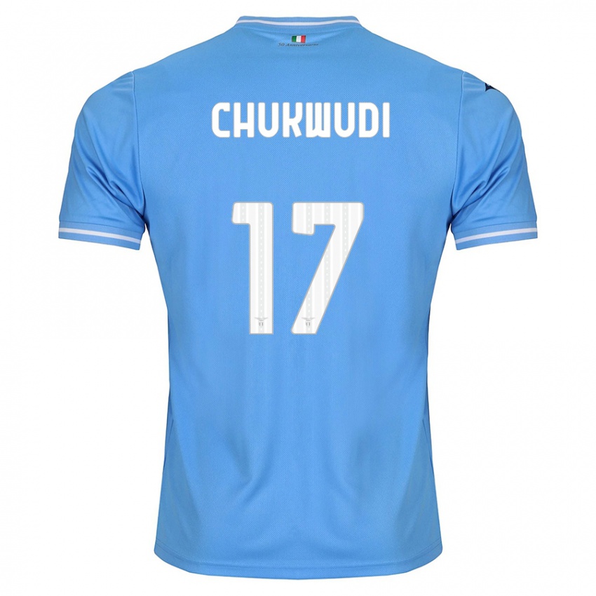Mænd Ogonna Franca Chukwudi #17 Blå Hjemmebane Spillertrøjer 2023/24 Trøje T-Shirt