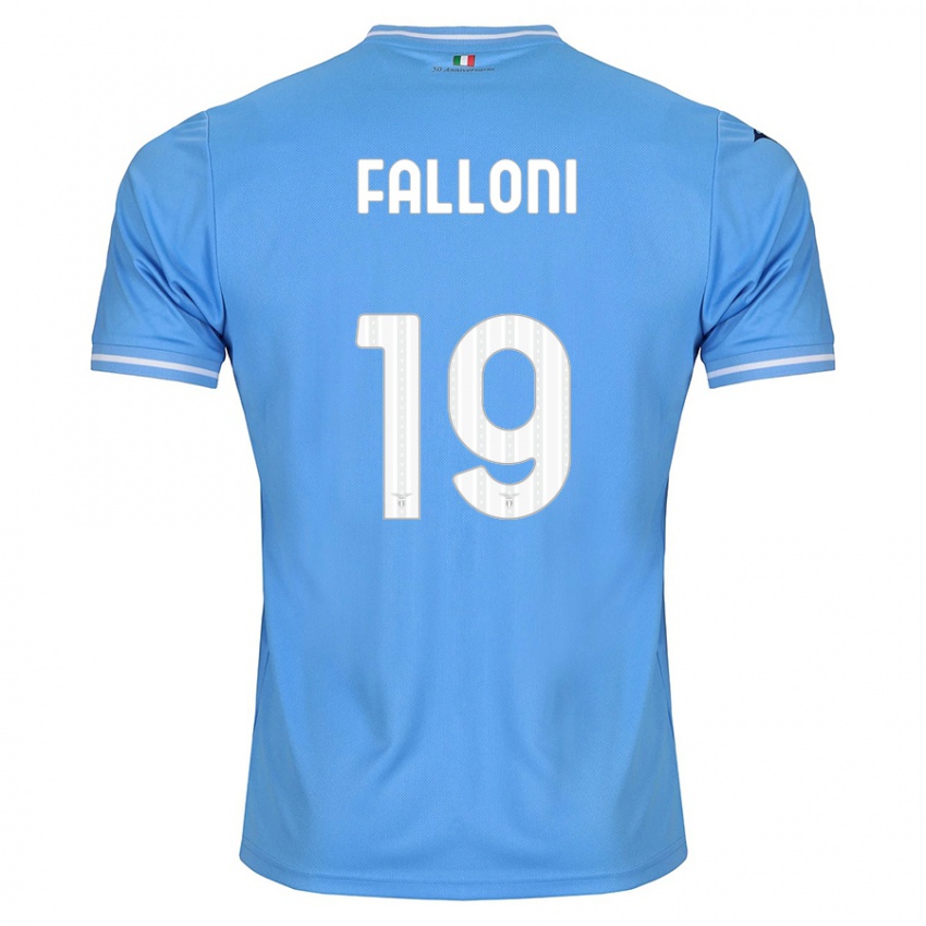 Mænd Ludovica Falloni #19 Blå Hjemmebane Spillertrøjer 2023/24 Trøje T-Shirt