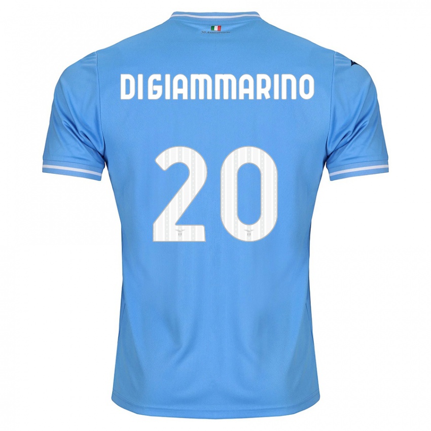 Mænd Virginia Di Giammarino #20 Blå Hjemmebane Spillertrøjer 2023/24 Trøje T-Shirt