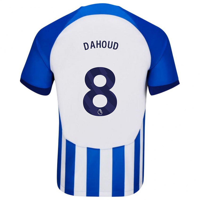 Mænd Mahmoud Dahoud #8 Blå Hjemmebane Spillertrøjer 2023/24 Trøje T-Shirt