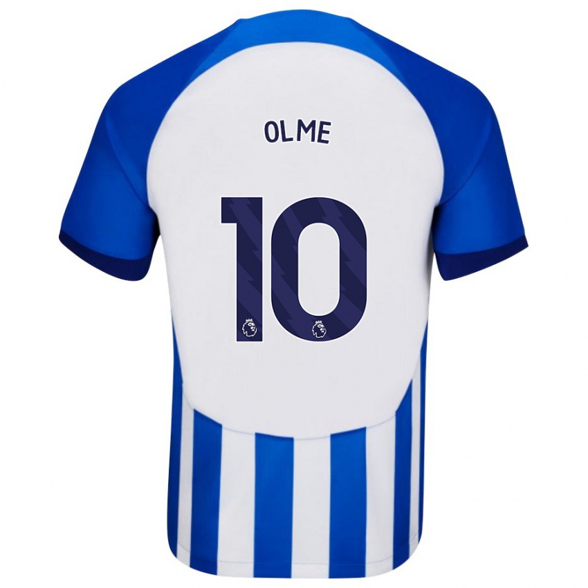 Mænd Julia Margareta Zigiotti Olme #10 Blå Hjemmebane Spillertrøjer 2023/24 Trøje T-Shirt