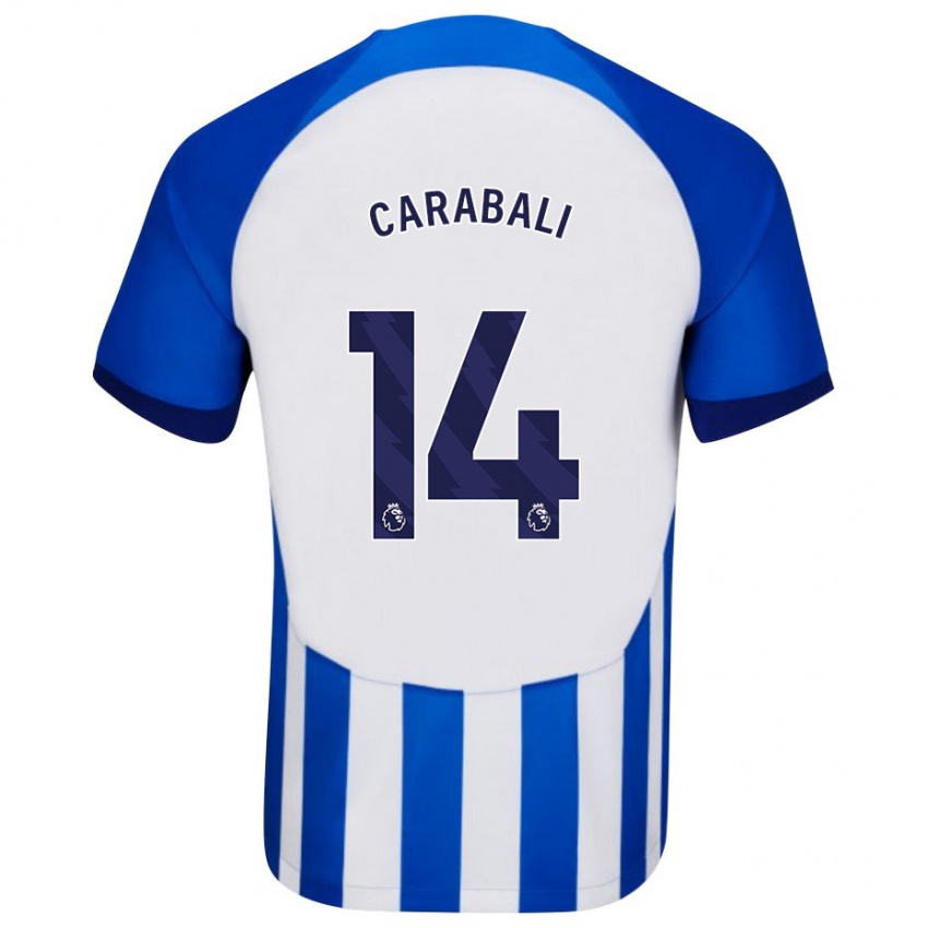 Mænd Jorelyn Andrea Carabalí Martínez #14 Blå Hjemmebane Spillertrøjer 2023/24 Trøje T-Shirt
