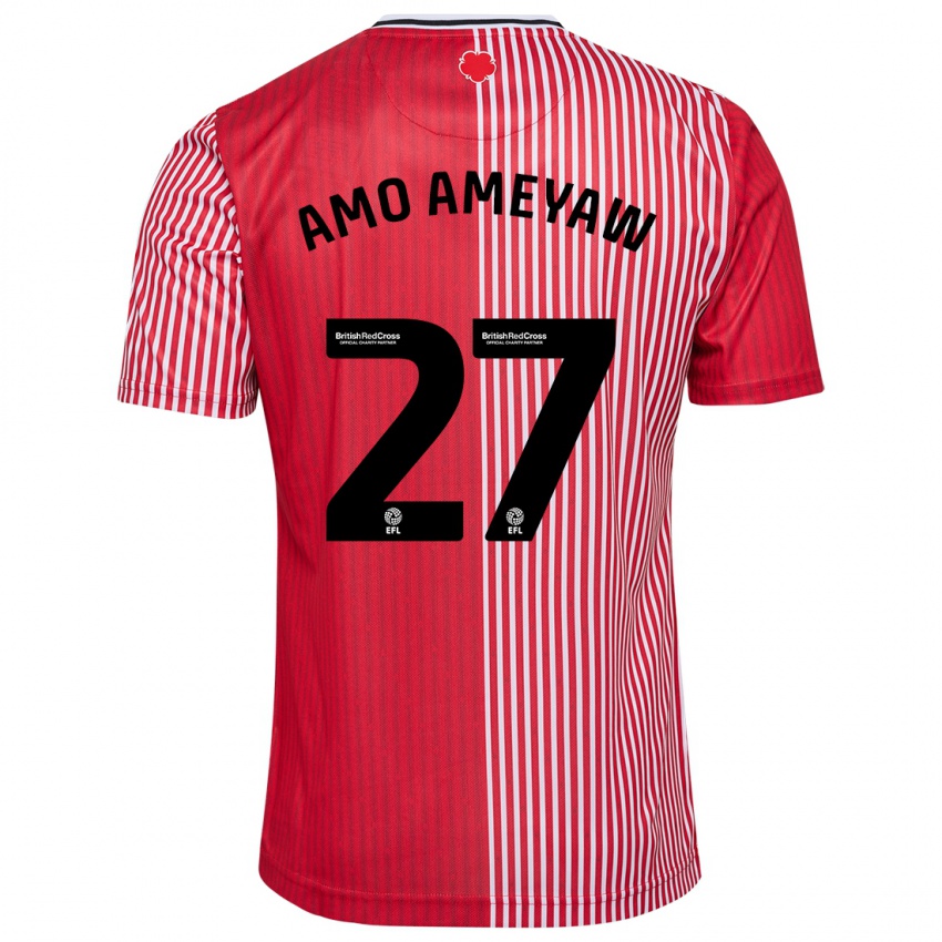 Mænd Samuel Amo-Ameyaw #27 Rød Hjemmebane Spillertrøjer 2023/24 Trøje T-Shirt