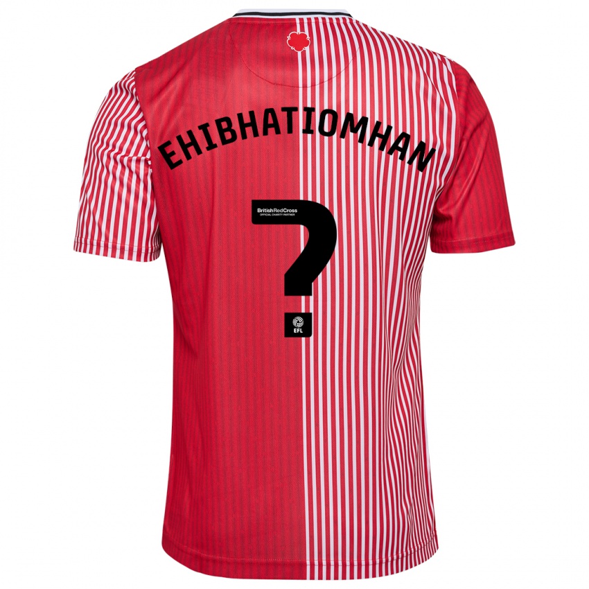 Mænd Princewill Ehibhatiomhan #0 Rød Hjemmebane Spillertrøjer 2023/24 Trøje T-Shirt