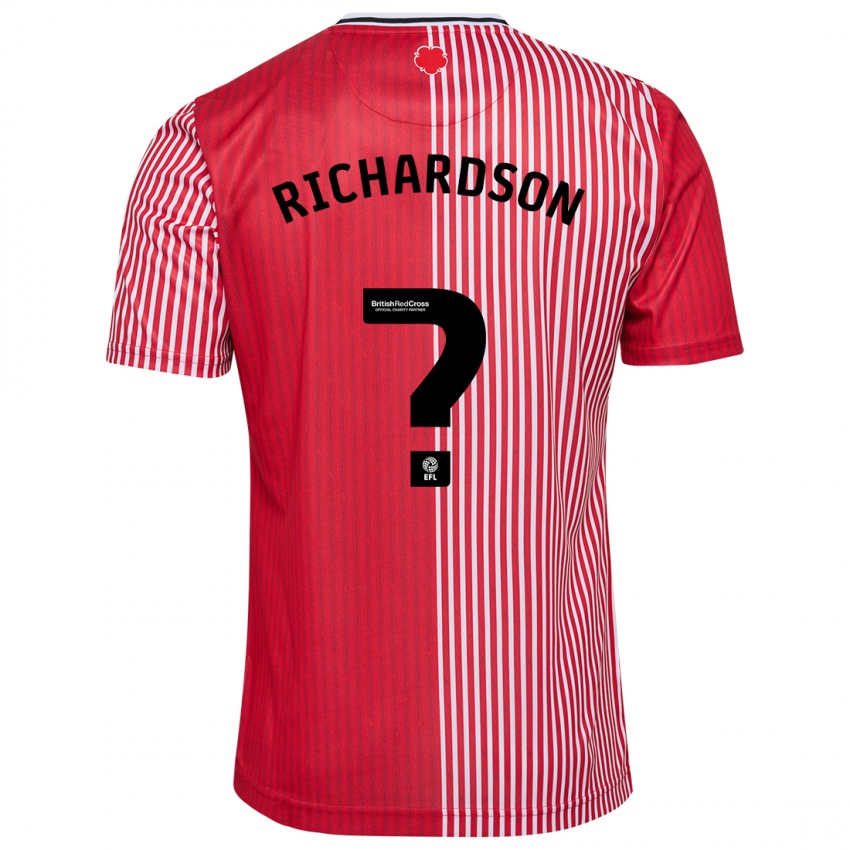Mænd Cale Richardson #0 Rød Hjemmebane Spillertrøjer 2023/24 Trøje T-Shirt