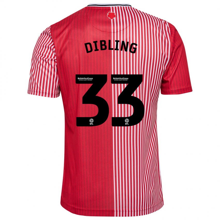 Mænd Tyler Dibling #33 Rød Hjemmebane Spillertrøjer 2023/24 Trøje T-Shirt