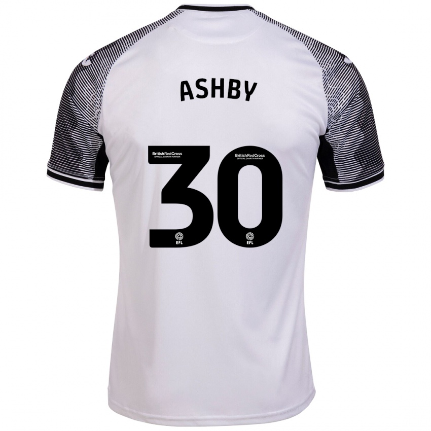 Mænd Harrison Ashby #30 Hvid Hjemmebane Spillertrøjer 2023/24 Trøje T-Shirt