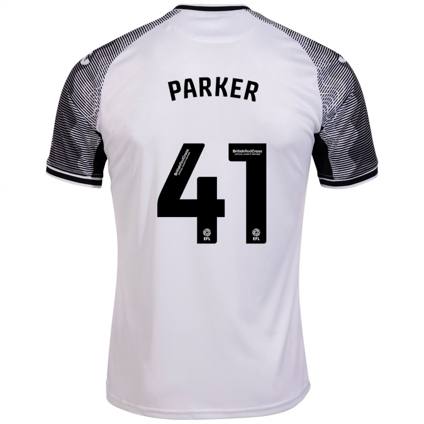 Mænd Sam Parker #41 Hvid Hjemmebane Spillertrøjer 2023/24 Trøje T-Shirt