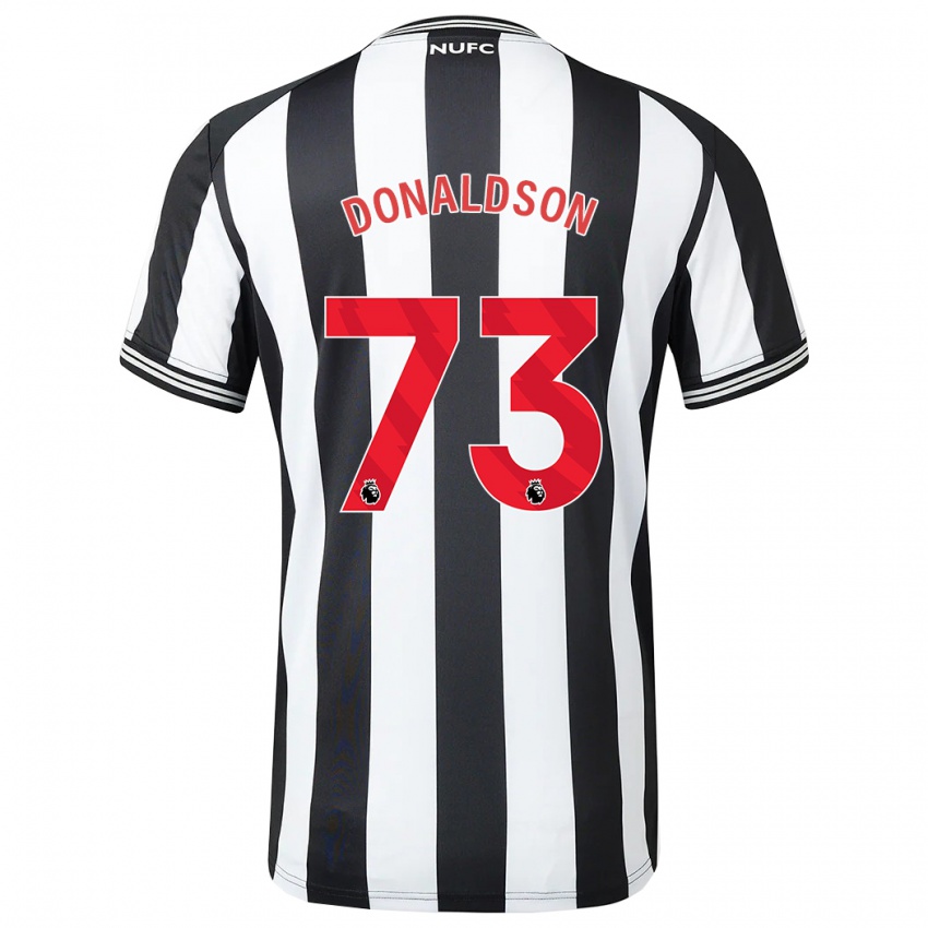 Mænd Josh Donaldson #73 Sort Hvid Hjemmebane Spillertrøjer 2023/24 Trøje T-Shirt
