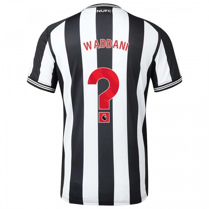 Mænd Mohamed Waddani #0 Sort Hvid Hjemmebane Spillertrøjer 2023/24 Trøje T-Shirt